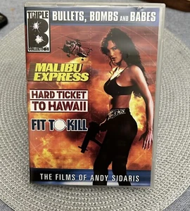 Triple B Collection Bullets, Bombs and Babes Hard Ticket To Hawaii 3 Movies - Picture 1 of 3