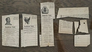 1898/1899 CHARLES COUNTY MARYLAND Political Election Voting Card Ballots Lincoln - Picture 1 of 7
