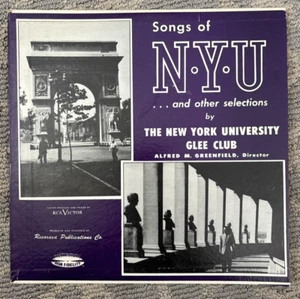 Songs Of NYU Record New York Univ. Glee Club Alfred Greenfield RCA Victor - Picture 1 of 7