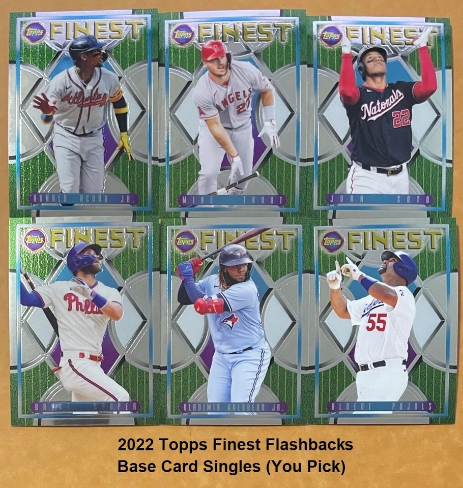 2022 Topps Finest Flashbacks Base Card Singles (You Pick) - Image 1 of 1
