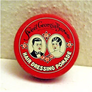 Sweet Georgia Brown Black Americana Hair Pomade Sample Tin Valmor Prod Chicago - Picture 1 of 2
