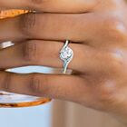 Fine 18k White Gold Certified Diamond Wedding Ring GIA IGI Natural Round 1.14 Ct