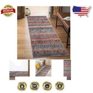 Elegant Vintage Moroccan Runner Rug - 2'6" x 7'' for Hallway & Living Spaces - Picture 1 of 11