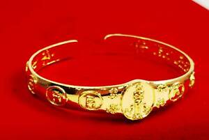 Bangle Bracelet I Ai Kai Gold brass Talisman Lucky Gamble Kuman Thong Amulet 