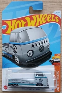 HOT WHEELS 2021 VOLKSWAGEN T2 PICKUP, GREY, LONG CARD. - Picture 1 of 1