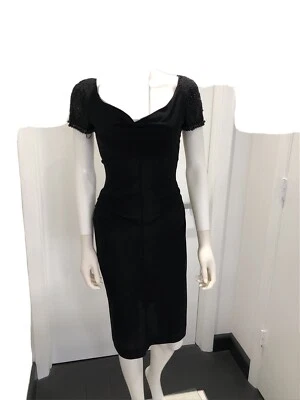 Vestido negro Alberta Ferretti talla 4 Foto 1 de 4