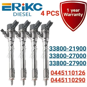 4PCS 0445110126 Original Injector 33800-27900 forHYUNDAI KIA 0 445 110 126 - Picture 1 of 10