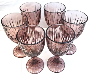 Set di 6 calici acqua Noritake Entree mirtillo 7 1/4" 12 oz usati in ottime condizioni - Foto 1 di 22