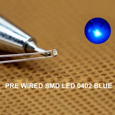 20pcs Pre-wired Micro PTFE Wire SMD LED 0402 Light Different Colors Lamps - Image 1 of 4
