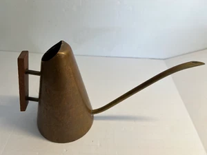Jarra antigua de cobre para servir café con mango largo de 6 pulgadas martillada a mano - Imagen 1 de 10