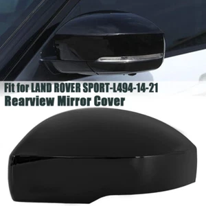 Left Side Wing Mirror Cover Cap For Range Rover Sport L494 2014~2021 Gloss BlacK - Picture 1 of 11