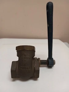 3/4" Bronze Quick Opening Gate Valve Class 125 POWELL Made in USA NEW - Picture 1 of 9