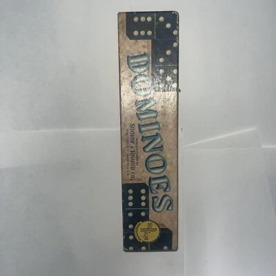 VINTAGE SELRIGHT DOUBLE NIE DOMINOES # 60 Double Six No.604 Ultra Rare RARE - Image 1 of 4