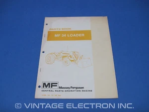 Libretto ricambi caricatore trattore industriale Massey Ferguson MF 34 - originale, 1976 - Foto 1 di 5