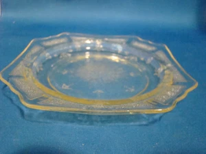 Yellow Depression Glass 5 3/4" Bread Dessert Plate Princess Hocking 1930's @9 - Picture 1 of 4