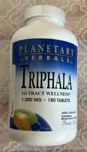 Planetary Herbals Triphala GI Tract Wellness 1,000mg 180 Tablets BB 04/27 - Picture 1 of 3