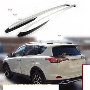 For Toyota Rav4 2013 - 2018 Silvery Top Roof Rack Rail Side Bars Luggage Carrier - Picture 1 of 19