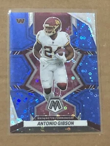 2022 Panini Mosaic Football Antonio Gibson #43/75 Blue Mosaic Prizm Commanders - Picture 1 of 4