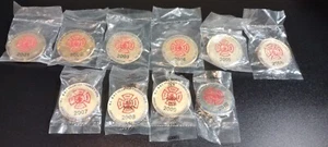 Sequential Years Annual Volunteer Fireman's  Convention Pin Lot - Picture 1 of 24