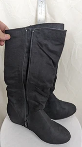 Trend Report Women's Black Caley Boots 15" Size 9M New in Box - Picture 1 of 9