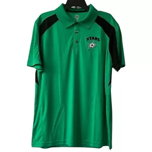 NHL Dallas Stars Fanatics Kelly Green Polo NEW Size Large - Picture 1 of 14