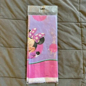 Minnie Mouse Birthday Plastic Tablecloth - Disney Birthday Party - Picture 1 of 3