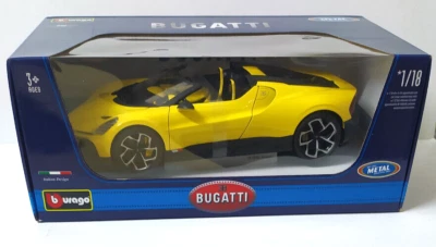 BURAGO  1:18 AUTO DIE CAST METAL  BUGATTI MISTRAL 2023 GIALLO   ART 18-11051 - Immagine 1 di 2