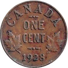 1928 Canada 1c One Cent Coin - George V