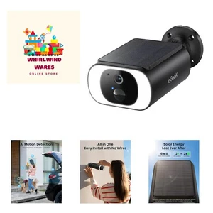 S1 Solar Security Cameras Wireless Outdoor, 2K WiFi Battery Powered Home Surv... - Picture 1 of 10