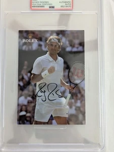 Roger Federer Autographed PSA DNA Wimbledon Champion Signed Photo Rolex Tennis - Picture 1 of 5