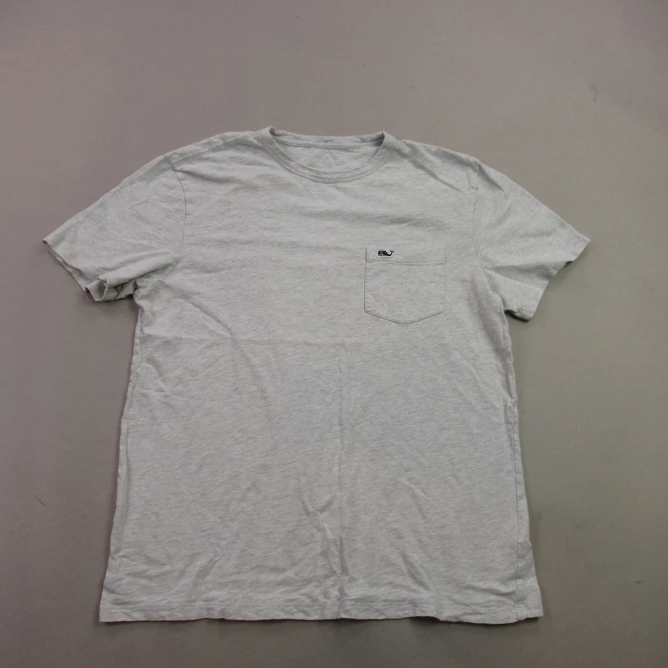 Camisa Vineyard Vines Niñas Pequeña Manga Corta Cuello Redondo Ligera Gris Foto 1 de 4