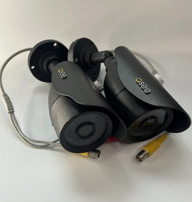 (2) Q-See QM6006B IR Visión Nocturna Seguridad Bala Cámara Interior Exterior Alta Res Foto 1 de 4