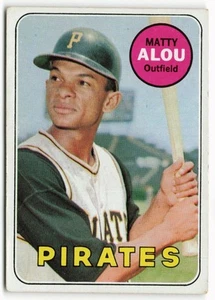 Matty Alou Topps 1969 - Piratas de Pittsburgh - Imagen 1 de 2
