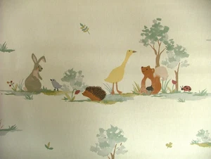 3.3 Metres John Lewis Little Animals Cotton Fabric Curtain Cushion Upholstery - Picture 1 of 13