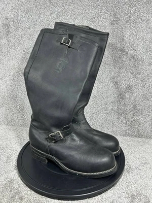 Vintage Chippewa Engineer Boots Mens Size 12 E 18" Tall Steel Toe Motorcycle - Image 1 of 4