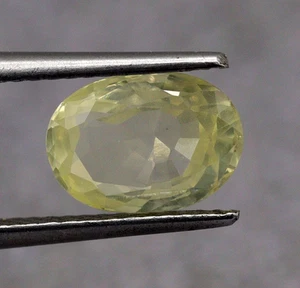 Untreated 100% Natural Yellow Sapphire Loose Oval Cut 8x6 MM Gemstone 2.05 Ct - Picture 1 of 10