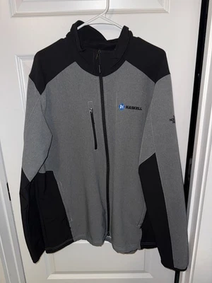 Chaqueta Usada en Excelente Condición Para Hombres XL North Face con Logo Haskell Gris Ligero con Negro Foto 1 de 4