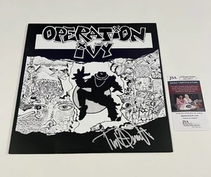 DISCO DE VINILO HIEDRA OPERACIÓN FIRMADA POR TIM ARMSTRONG RANCID CERTIFICADO DE AUTENTICIDAD JSA - Imagen 1 de 3