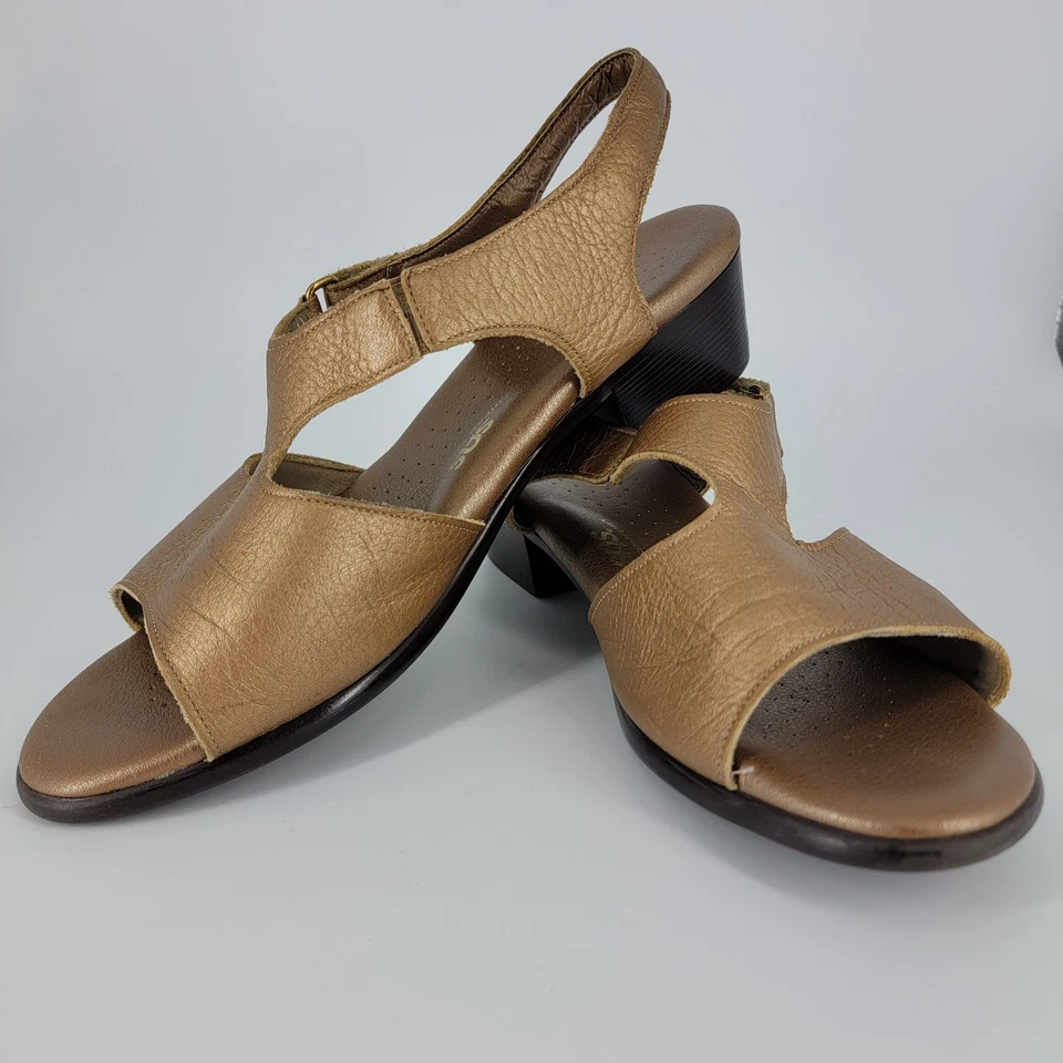 SAS Suntimer Sandals Copper Leather Tripad Comfort Adjustable Strap Women's 9M - Image 1 of 4