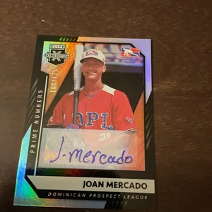 2021 Panini Elite Dominican Prospect Joan Mercado Numero Primo Scheda Numero Auto - Foto 1 di 6