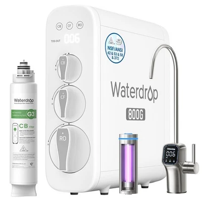 Waterdrop G3P800 Reverse Osmosis System, Extra WD-G3-N3CB Replacement filter - Image 1 of 4