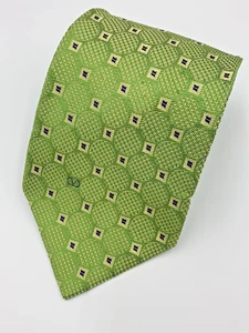 Valentino Cravatte Made in Italy 100% Silk Men's Neck Tie Geometric 57" x 3 7/8" - Picture 1 of 7