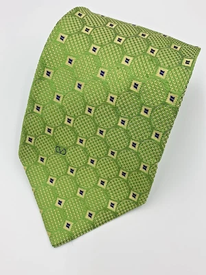 Valentino Cravatte Made in Italy 100% Silk Men's Neck Tie Geometric 57" x 3 7/8" - Image 1 of 4