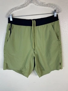 Ten thousand The Interval Athletic Shorts Size Large 7" Green Drawstring - Picture 1 of 18