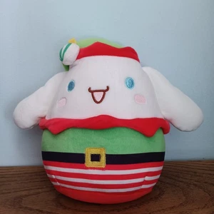 Sanrio Squishmollows Hello Kitty Cinnamoroll Elf Plush Red Plaid Christmas 2023 - Picture 1 of 4