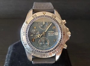 Swiss Sector 650 300M 25J Automatic Diver Tach Chronograph Watch, Orig. Bracelet - Picture 1 of 24