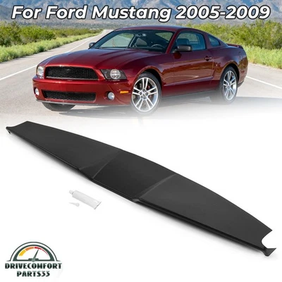 Cubierta de tablero negra para Ford Mustang 2005-2009 2006 2007 2008 superposición #12-509LL-BLK Foto 1 de 4