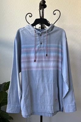 Sudadera con capucha Tommy Bahama Coastline Cord Breeze Baja azul nórdico talla L Foto 1 de 4