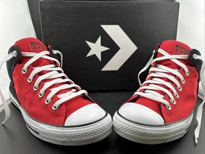 New*Converse CTAS Chuck Taylor All-Star High Street Mid Top Shoes Red/Black 11.5 - Picture 1 of 9