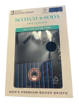 SCOTCH & Soda Amsterdam Couture UNDERWEAR  BOXERS BRIEFS Set of 3 Sz XL NEW - Image 1 of 2